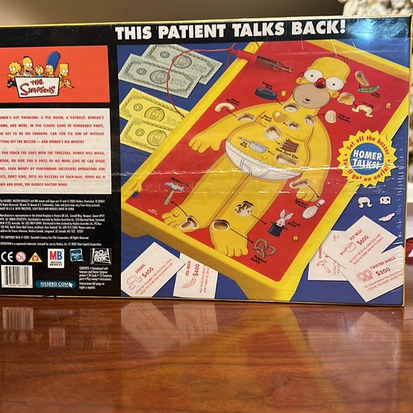 Sold on eBay NWT mattel Operation the Simpson Homer skill game - Picture 2 of 2